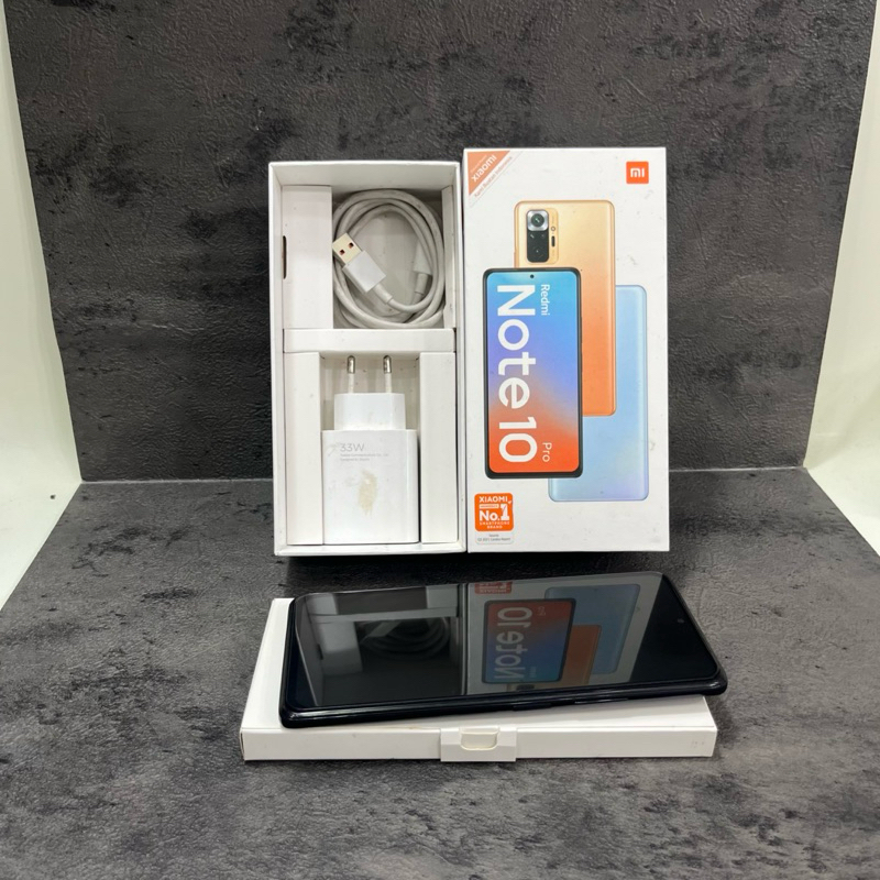 Redmi Note 10 Pro 8/128gb Fullset Second Garansi Resmi