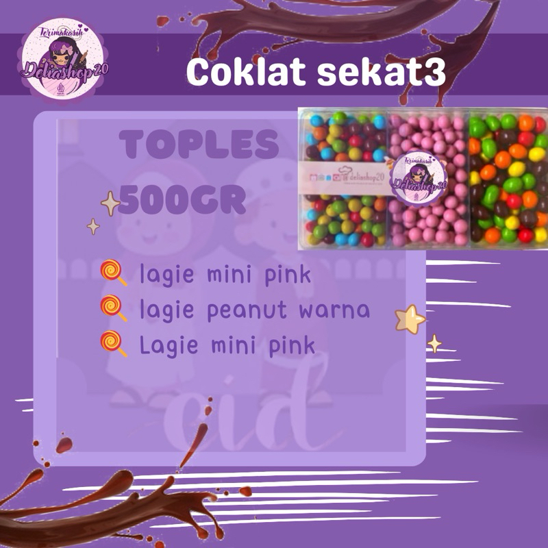 

Paket sekat 3 lagie mini warna , mini pink , peanut warna by deliashop20