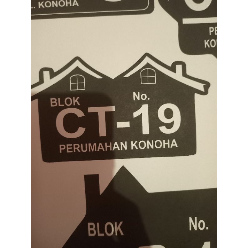 STIKER NOMOR RUMAH  NOMOR KAMAR STIKER ANTI AIR