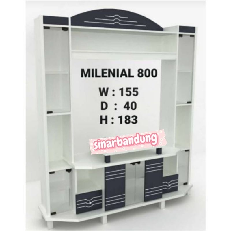 RAK TV MINIMALIS BESAR / RAK TV PAJANGAN / RAK TV WALL UNIT