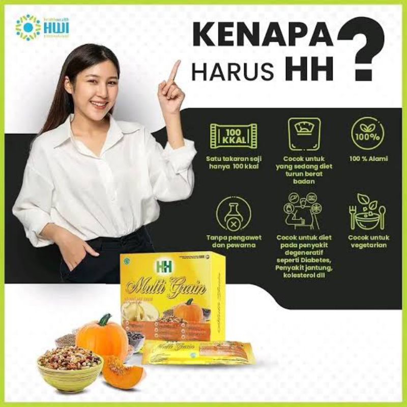 

PROMO BIG SALE RAMADHAN _ (BEST SELLER) HH MULTIGRAIN minuman sereal tinggi serat HALAL BPOM ORIGINAL HWI 1000%_ sereal sehat _ minuman diet _ sumber magnesium _ pengganti sarapan