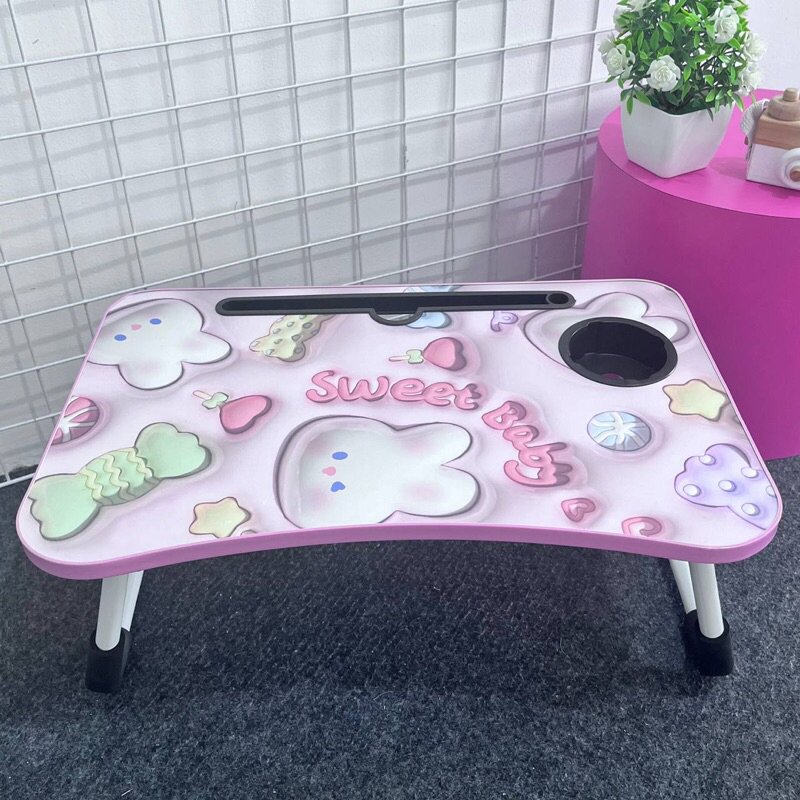 Meja Belajar Karakter Kecil / Meja Belajar  Meja / Meja Lipat / Meja Portable