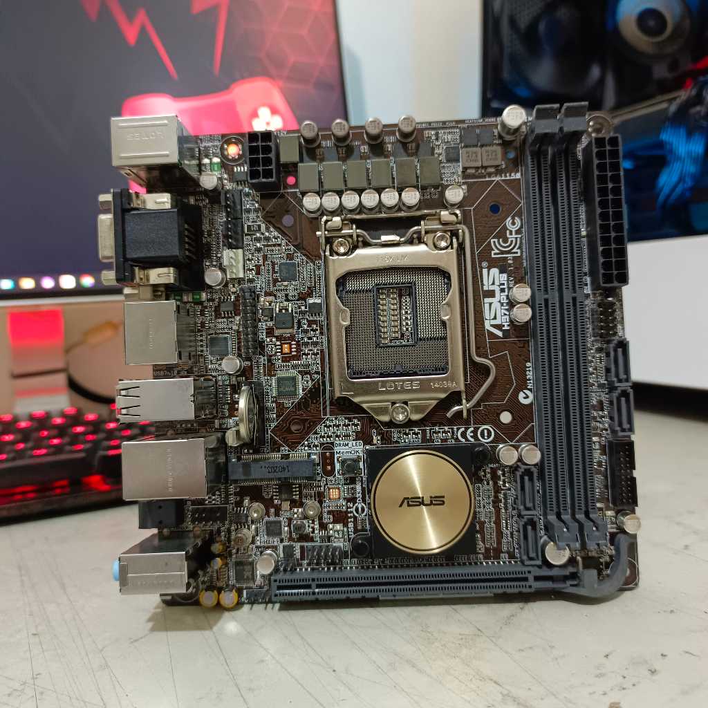 Motherboard Mini ITX Asus H97 Intel LGA 1150 Gen 4 Max i7 4790K Support NVME