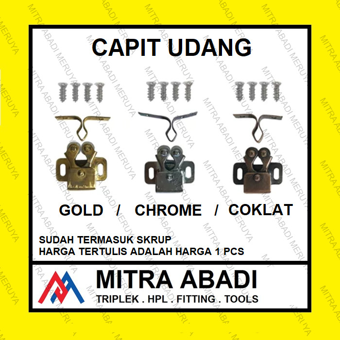 Capit Udang Japit Udang Jepit Pintu Pengait Pintu Lemari