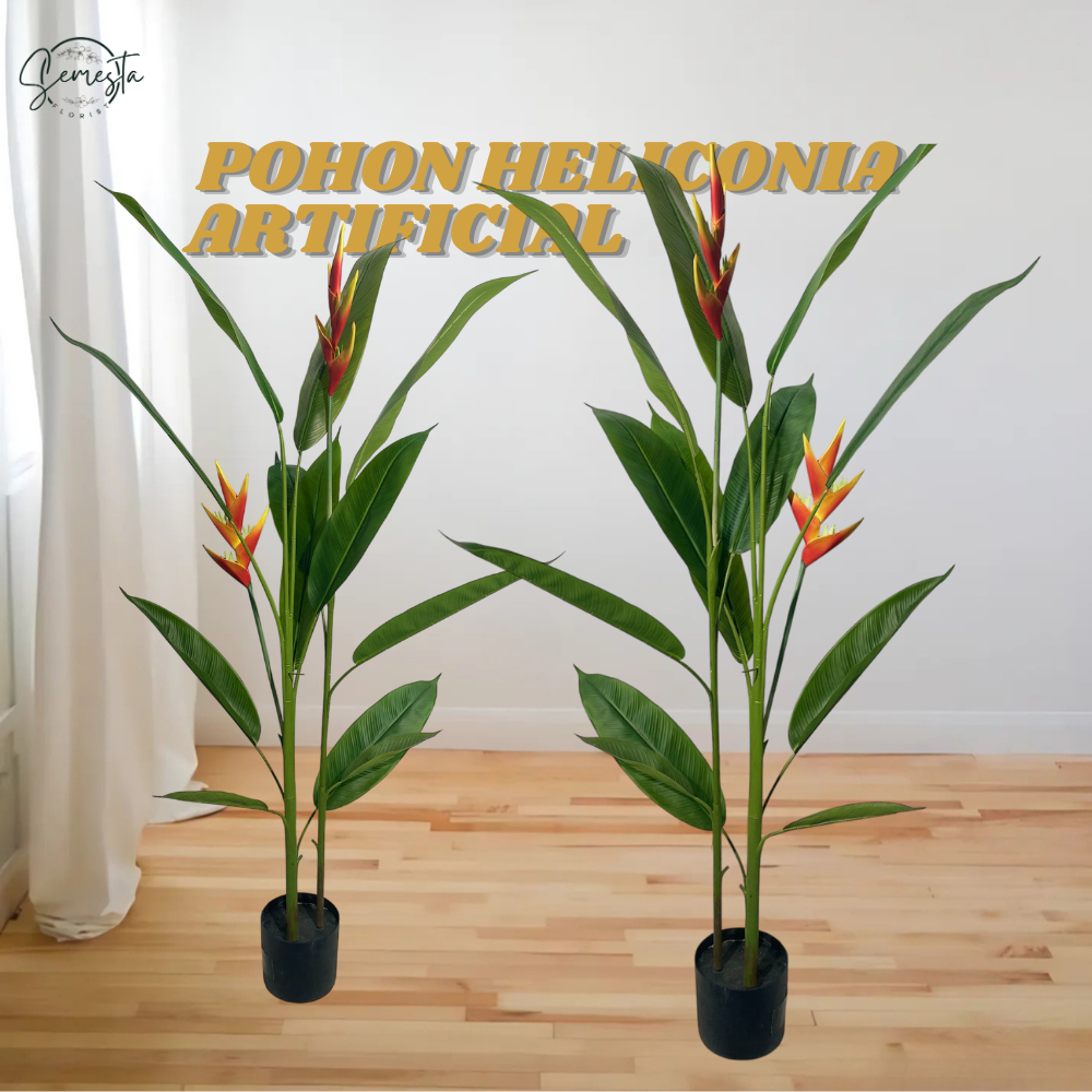 Semesta - Pohon Heliconia Artificial Pohon Heliconia Artificial pohon hiasan bunga dekorasi / CZ-049