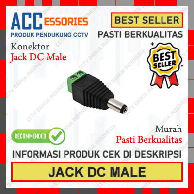 CCTV Konektor Power DC / Jack DC Male 12V / Konektor CCTV Male