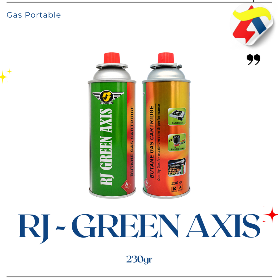 TABUNG GAS PORTABLE GREEN AXIS FLAME GUN PORTABLE STOVE