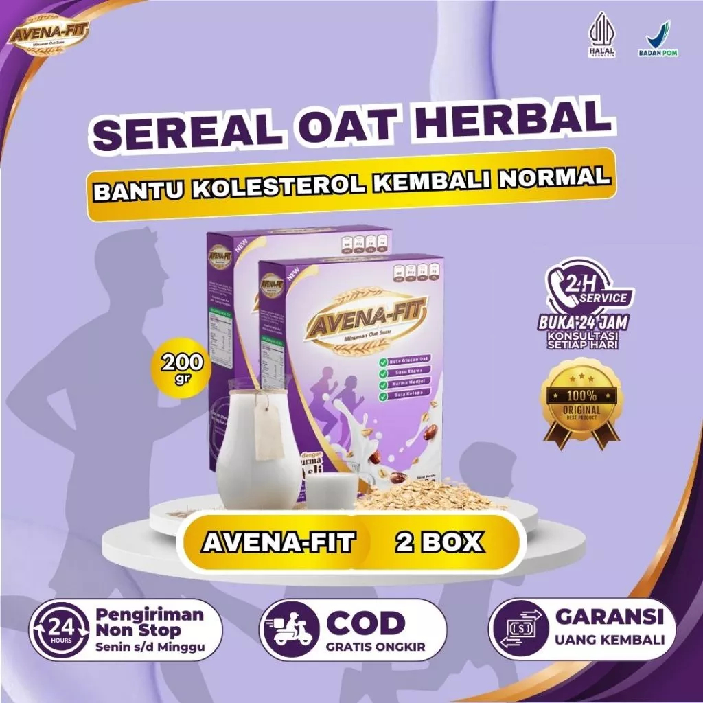

Paket 2 Box Avena Fit - Sereal Oat Ampuh Atasi Kolesterol Jahat