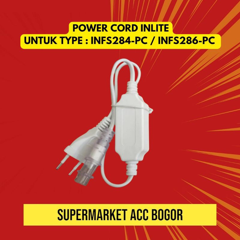 Power Cord Inlite INFS286 INFS284 - Adaptor Lampu LED Strip