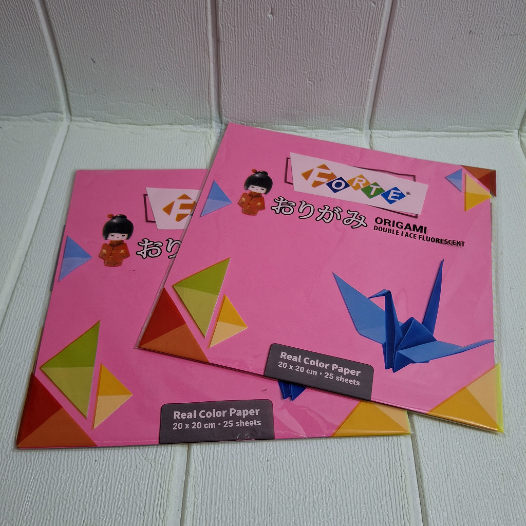 

Kertas lipat Origami 20X20 Cm bolak-balik FORTE