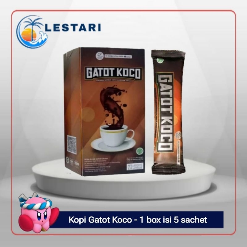 

Kopi Gatot Koco Original Asli - Kopi Stamina Pria 1Box Isi 5 Sachet