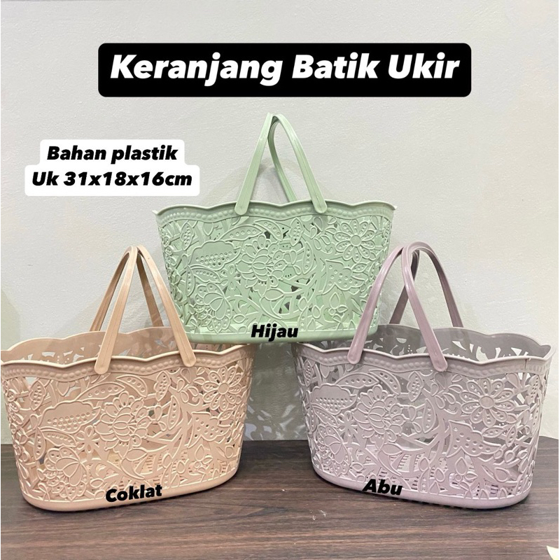 keranjang batik ukir