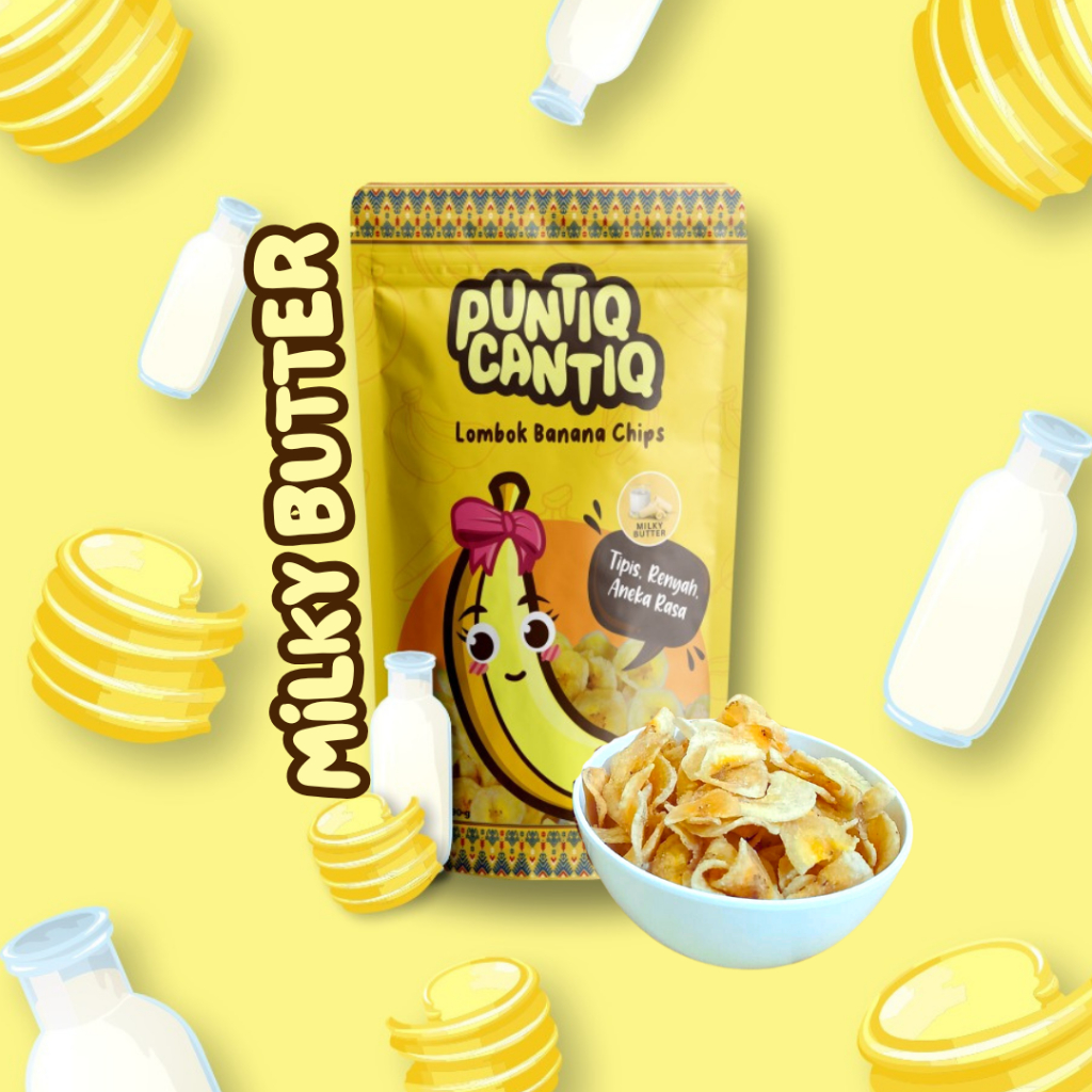 

[PROMO] Keripik Pisang rasa Milky Butter tipis renyah | Puntiq Cantiq Lombok Banana Chips