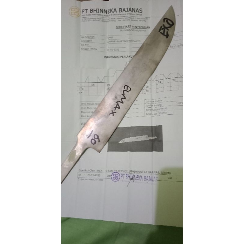 blank baja elmax 60 hrc