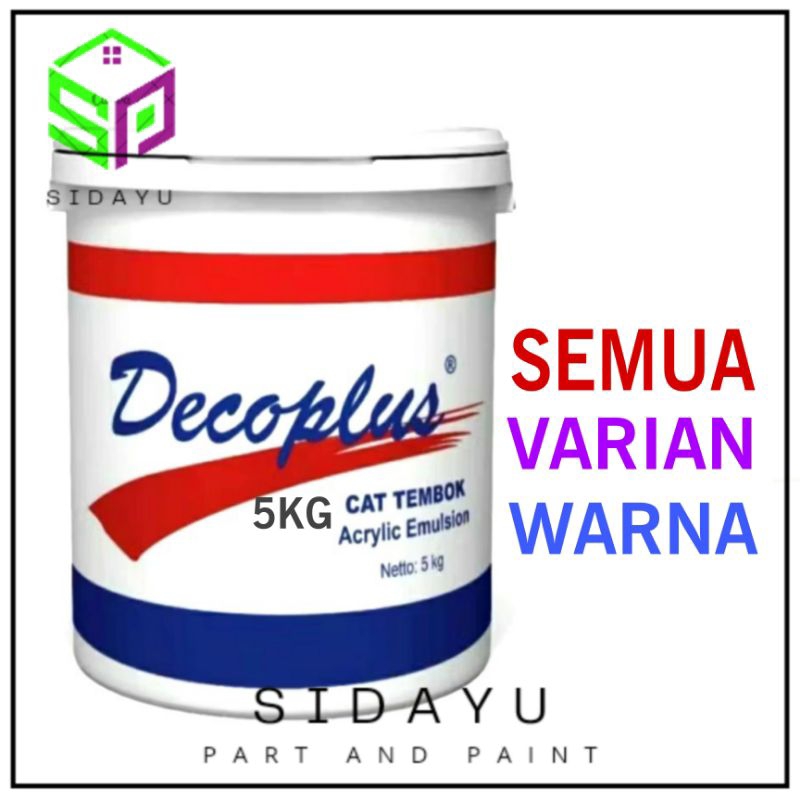 Cat Decoplus Cat Tembok Interior Plafon 5KG