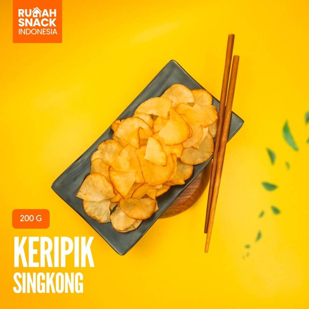 

Cemilan Kripik Singkong Original 200g Snack Renyah Gurih