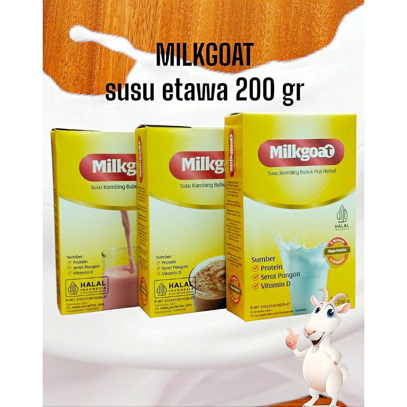 

MILKGOAT Protein Susu Kambing Etawa Bubuk Plus Herbal 200 gram