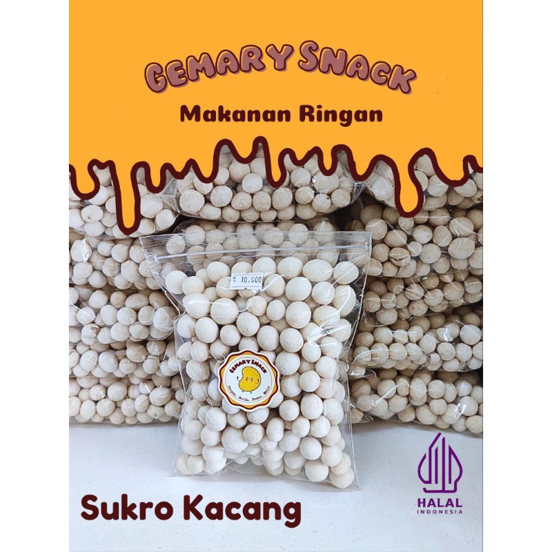 

GEMARY SNACK Cemilan Enak 100% SUKRO KACANG PREMIUM , Renyah, Lezat, Enak Banget, Makanan Ringan Murah Meriah