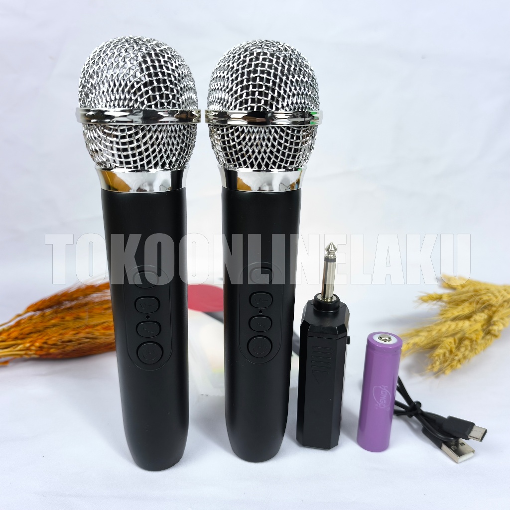 MIC WIRELES PROFESIONAL / MIC DOUBLE FLECO M-2022 / MIC KARAOKE