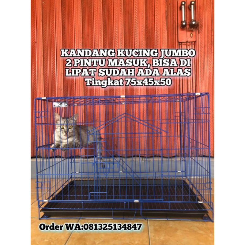 KANDANG KUCING JUMBO TINGKAT 1