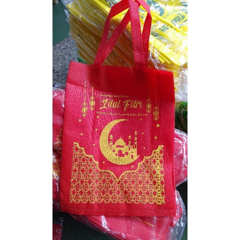 

Tas Parcel Lebaran aneka warna isi 12pcs ukuran 30x40