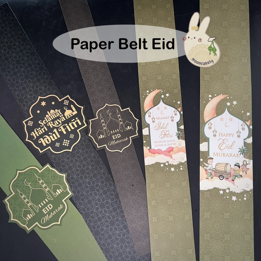 

Paper Belt Idul Fitri/ Lebaran/ Eid Mubarak/ Sleeve Kotak/ Kertas Sabuk PBI paper eid