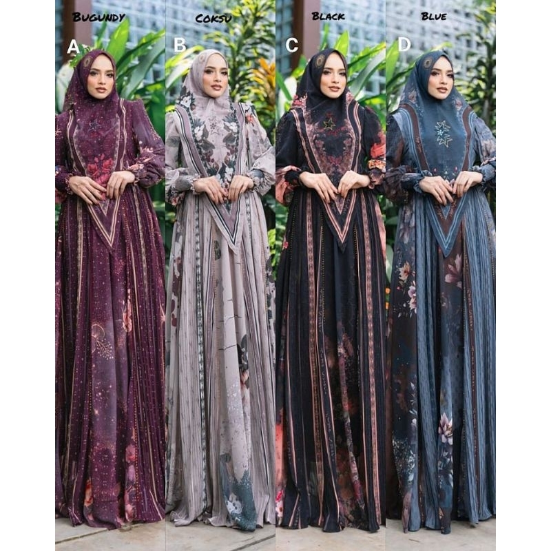FITRI SERIES BY ALYA SYARI Amora Series Syari Hitam Putih Umroh Haji by Alya READY RUMAH GAMIS SURAB