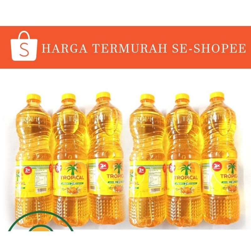 

minyak tropical 2 liter 1 dus isi 6 botol