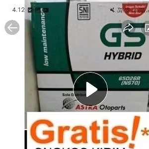 aki gs hybrid ns70 baru