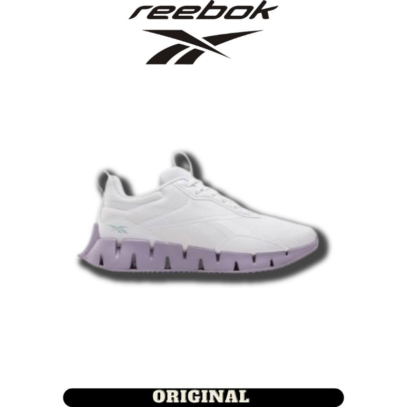 Sepatu Reebok Zig Dynamica STR White Purple Women's ( 100201590 ) Original