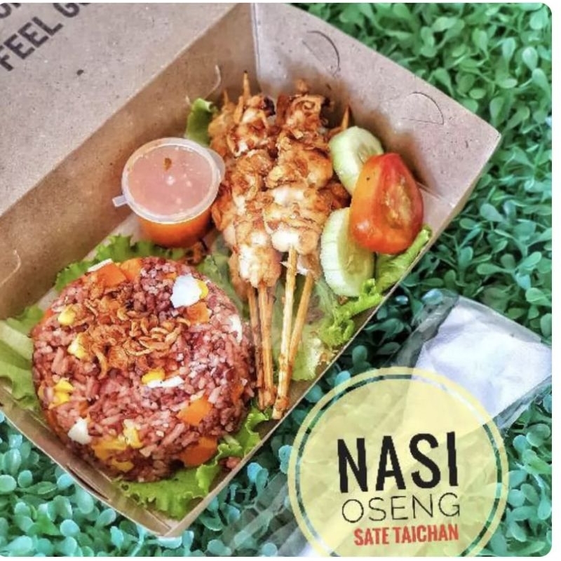 

Nasi Oseng + 5 sate taichan