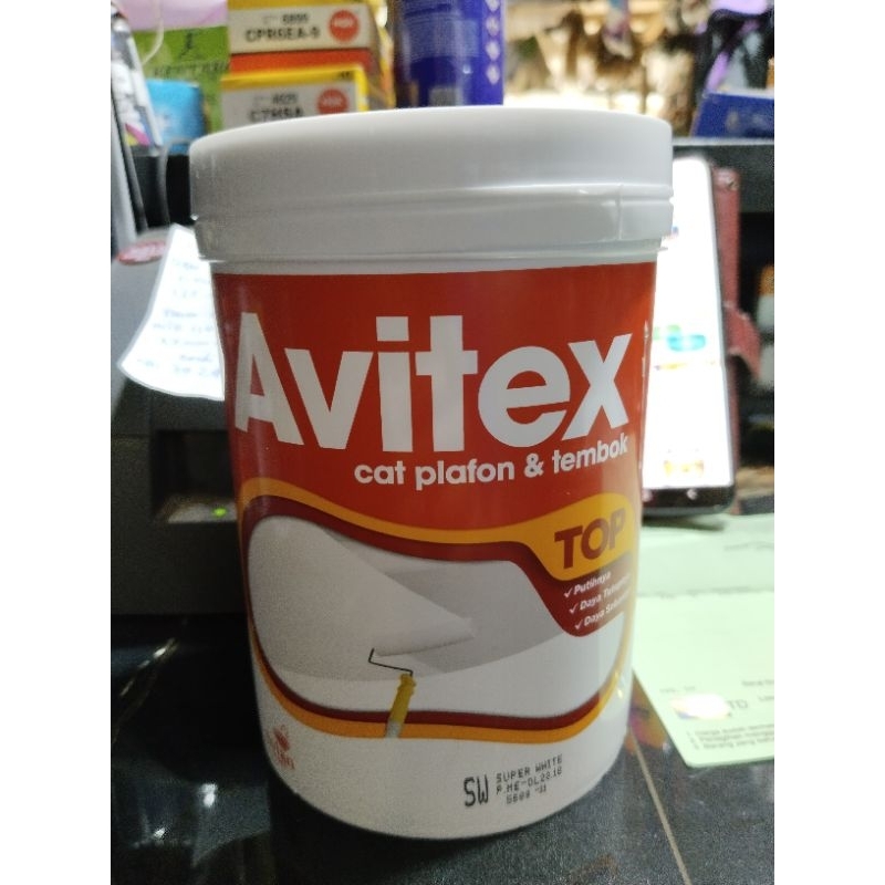 CAT AVITEX CAT PLAFON DAN TEMBOK SW SUPER WHITE  25KG