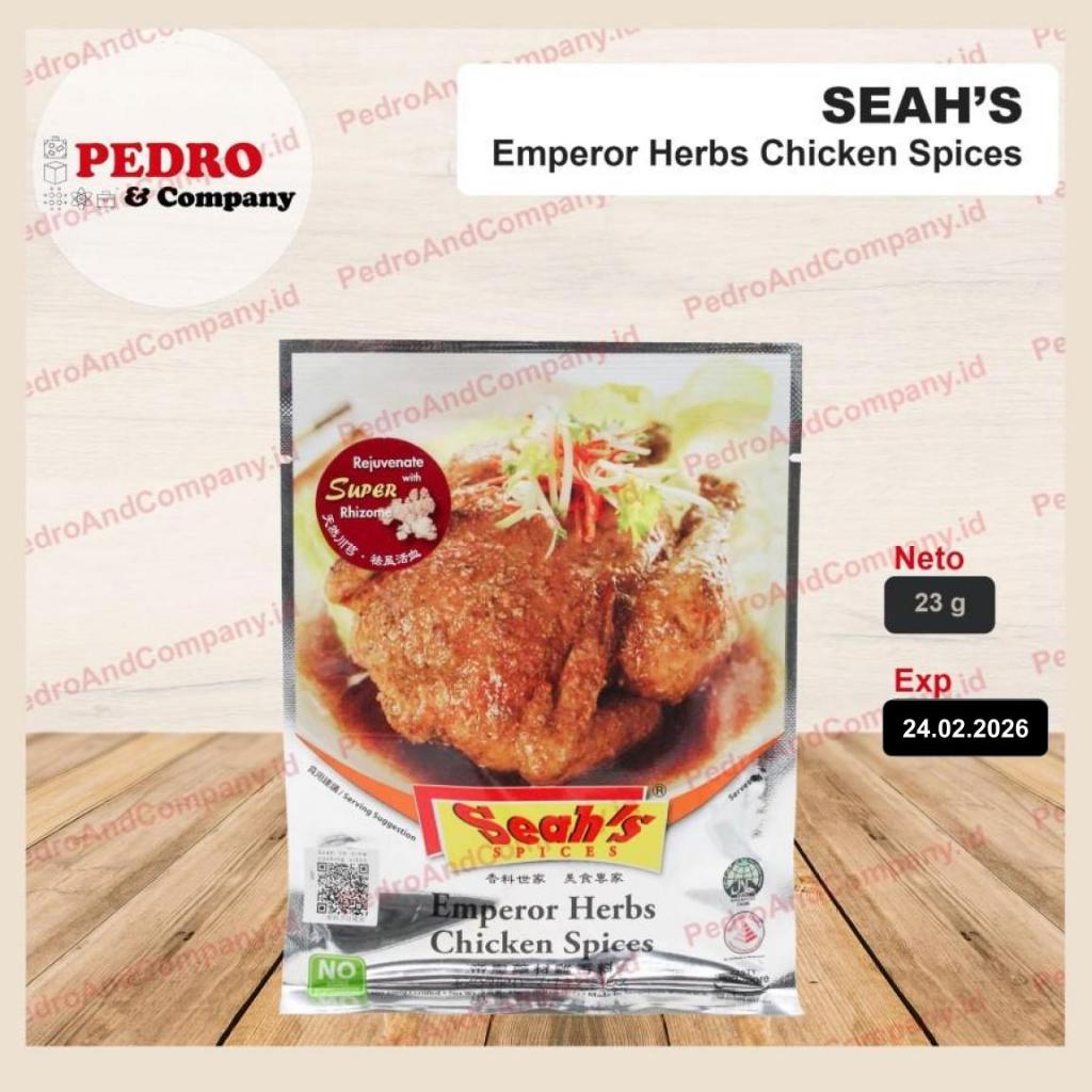 

Seah's spices emperor herbs chicken spices 23 gr - bumbu ayam singapore