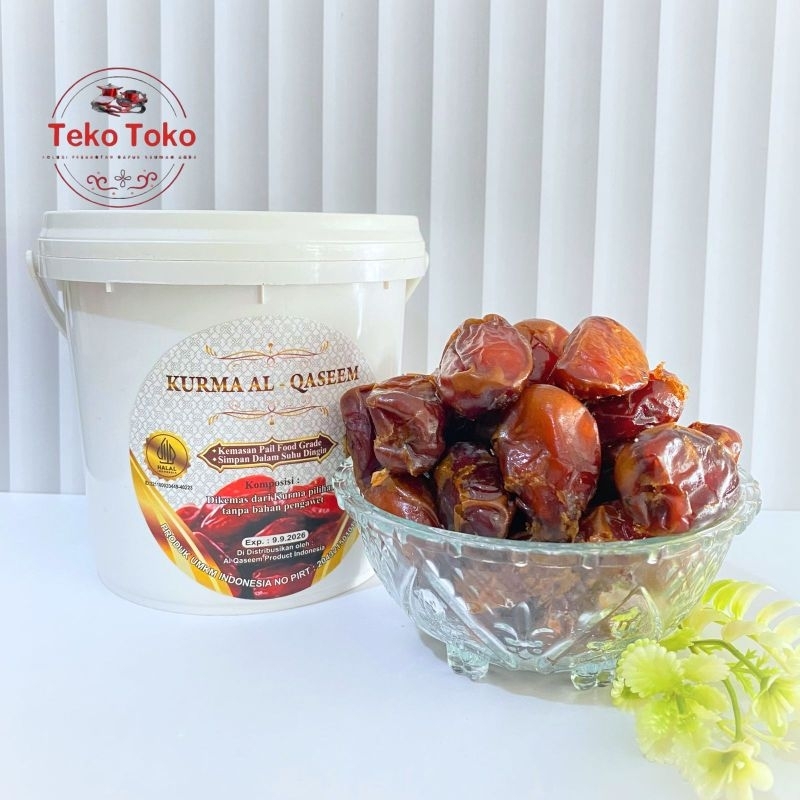 

[Ecer] Satuan Kurma Al-Qaseem 500g Kemasan Ember 100% Original