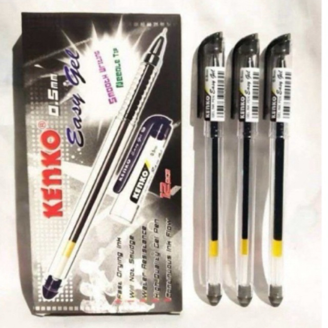 

COD Pena gel kenko Hitam warna-warni