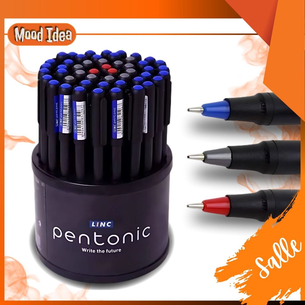 

(MI) Pentonic Gel Pen 3 Pilihan Warna / Ball Pen Pulpen Pena