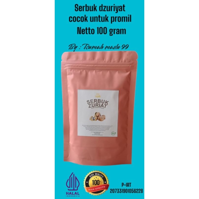 

SERBUK ZURIAT ASLI 100% TANPA CAMPURAN