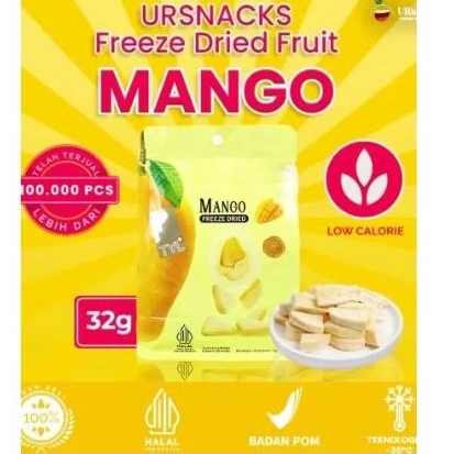 

Ursnack Freeze Dried Mango Keripik Buah Mangga