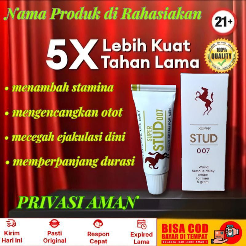 SUPER STUD 007 OBAT KUAT PRIA PERKASA TAHAN LAMA MENGATASI EJAKULASI DINI AMPUH PEMBESAR MISTER P