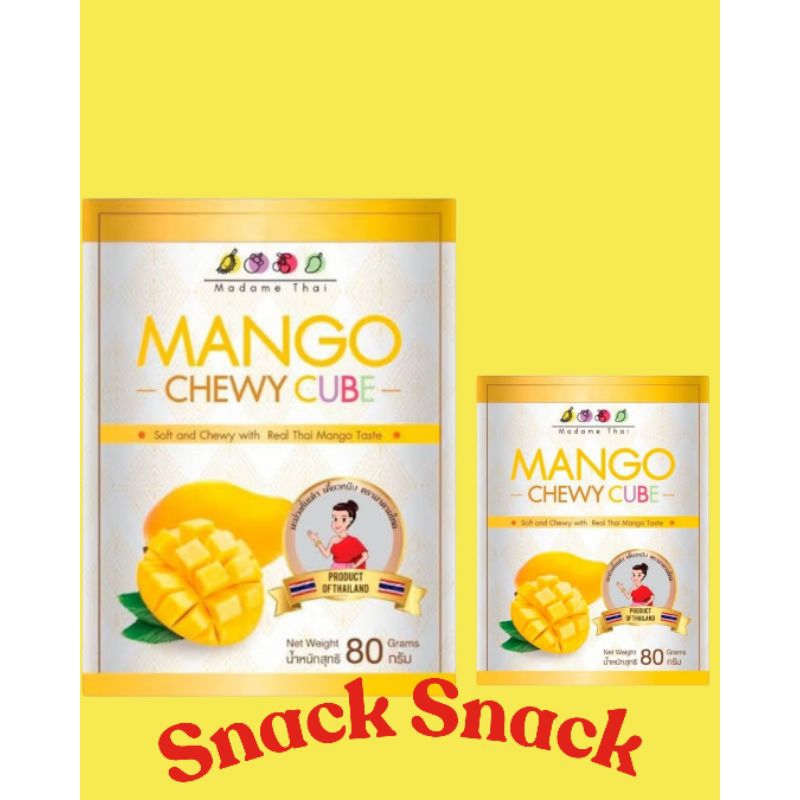 

[100% ORI THAI] Madema Thai Chewy Cube Mango