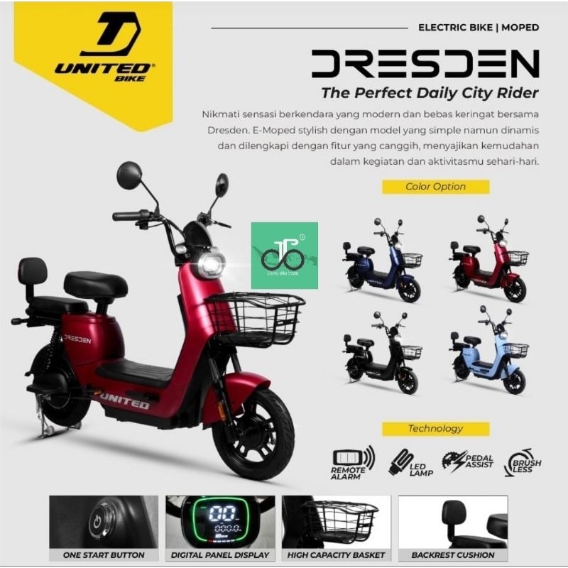 Sepeda Listrik United Dresden NEW TERBARU
