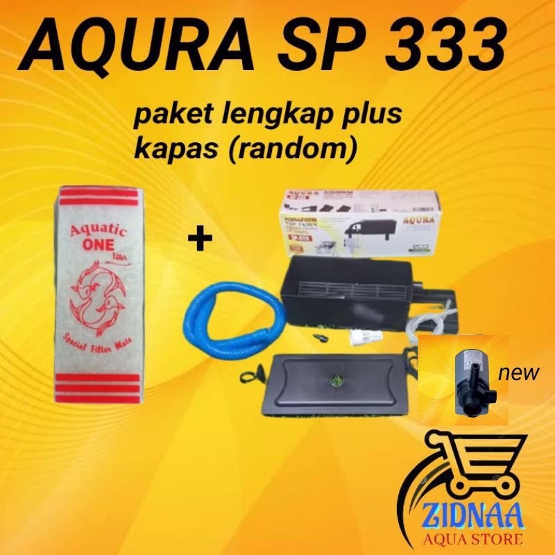 MESIN TOP FILTER TIPE 333  : Power heads aquarium water pump alat pompa penyaring kolam akuarium len