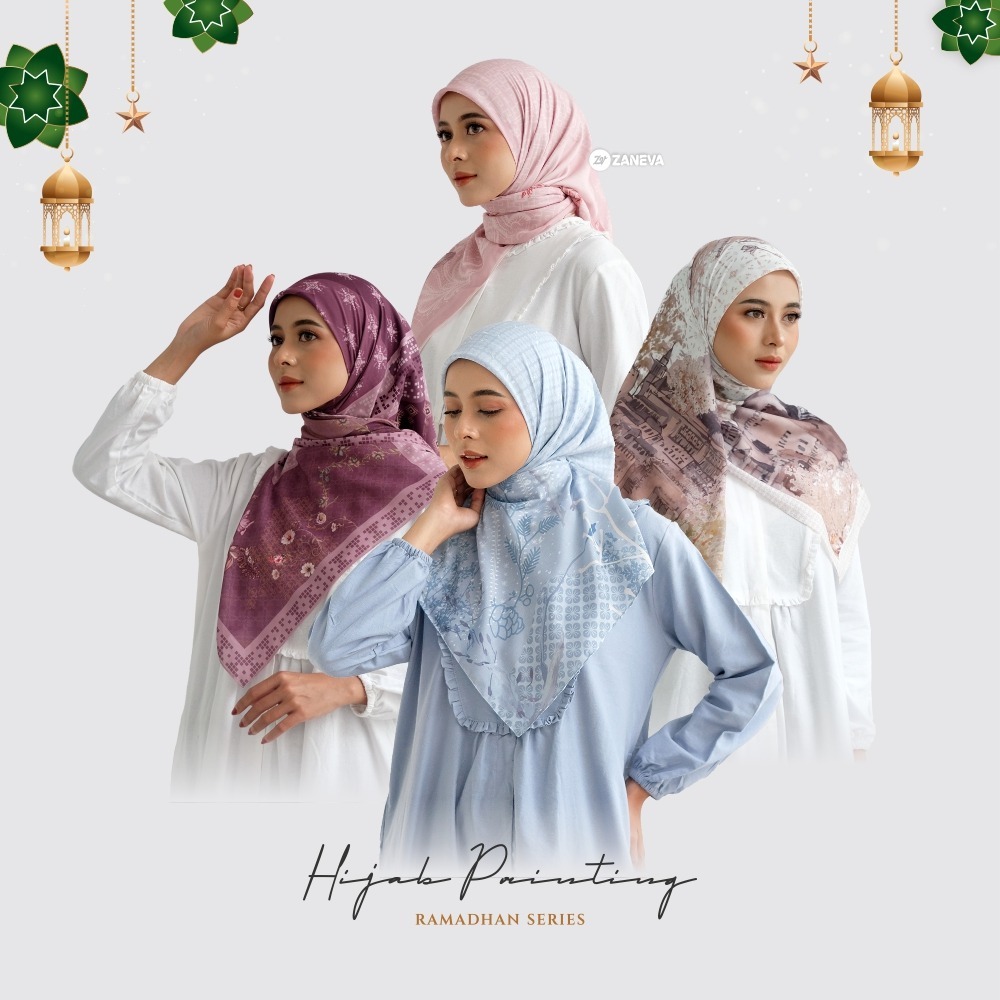 ZANEVA HIJAB - Motif Voal Printing Exclusive For Daily/Raya Collection By Zaneva Hijab