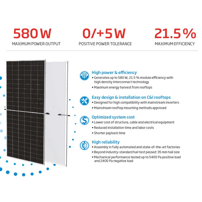 Solar panel Trina Solar 575 Wp Monocrystalline Vertex Series