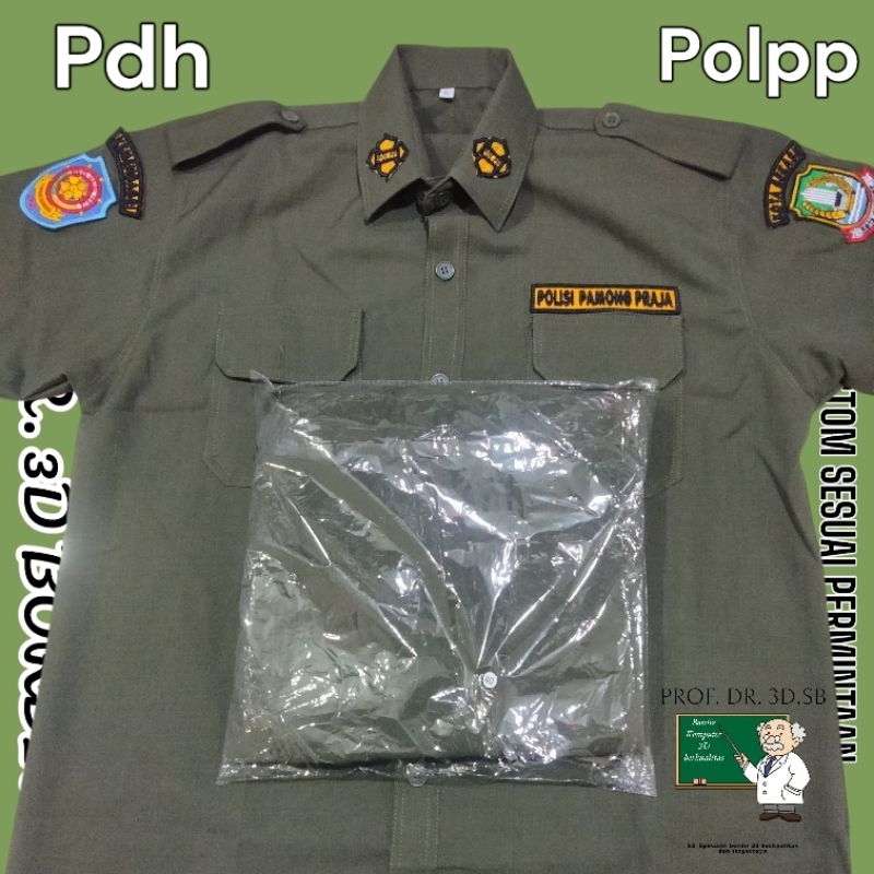 JHJ SERAGAM baju PDH POL PP pria dan wanita Neww