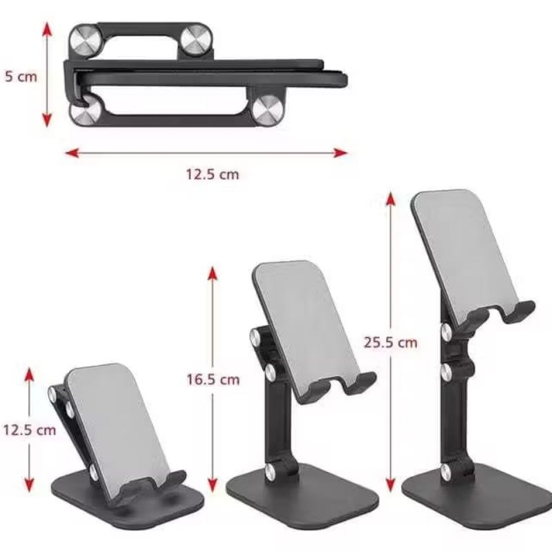 Cuci Gudang Fp3 - Holder Meja Hp & Tablet Stand Phone Holder Dudukan Tablet & Hp Folding Desktop