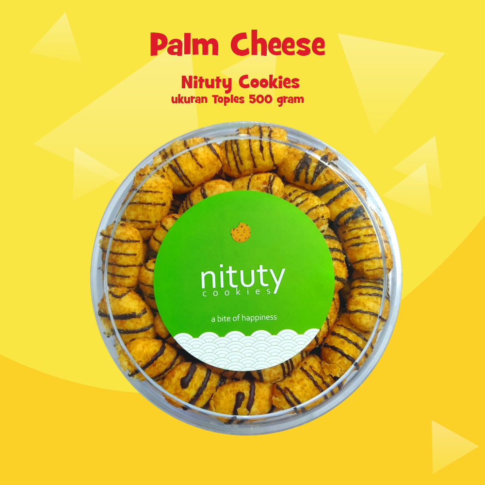 

Kue Kering Palm Cheese toples 500gr by Nituty Cookies