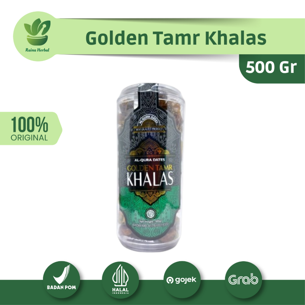 

Kurma Golden Tamr Khalas - Kurma Kholas Toples 500gr
