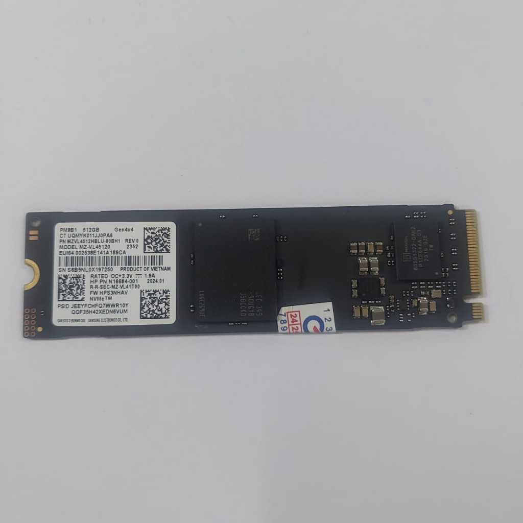 SSD 512GB M2 Nvme 2280 Gen4 x4 murah ssd samsung PM9B1 sentinel 100% original copotan unit builtup