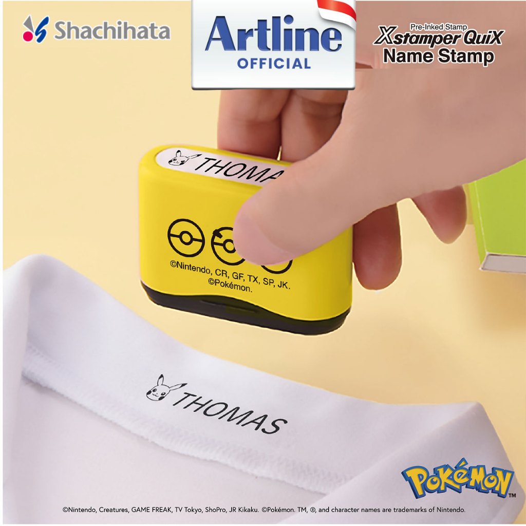 

Xstamper QuiX Name Stamp Multi Surface Stamp Pokémon Edition QN41